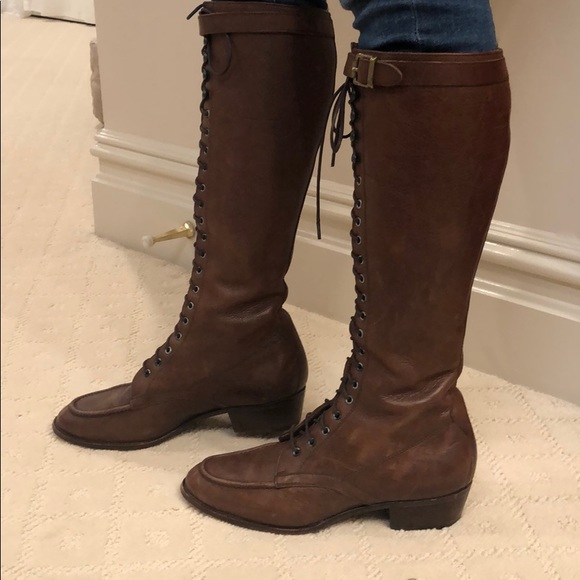 Ralph Lauren Lace up Boots - Picture 6 of 10